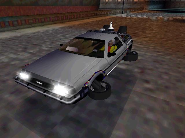 Need For Speed Hot Pursuit DMC BTTF, Part II flying DeLorean Time Machine