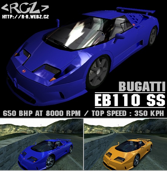 Need For Speed Hot Pursuit 2 Bugatti EB110 SS
