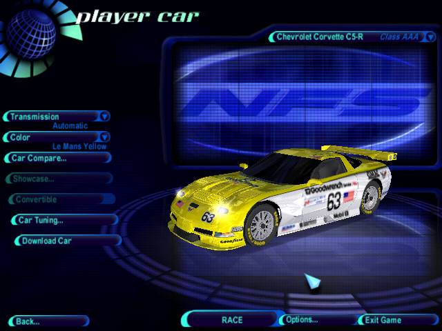Need For Speed High Stakes Chevrolet Corvette C5-R