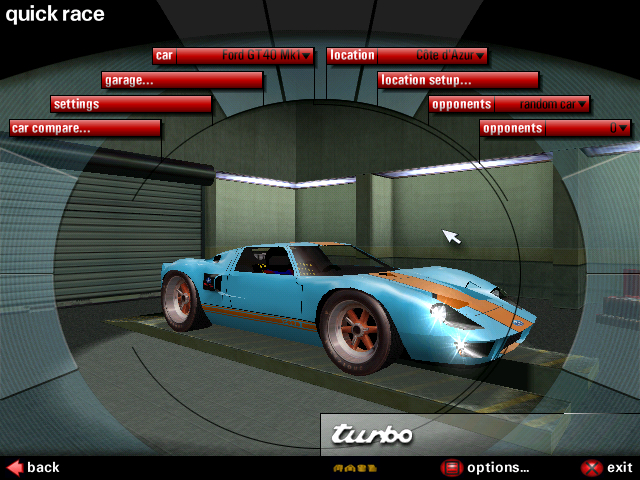 Need For Speed Porsche Unleashed Ford GT40 MKI