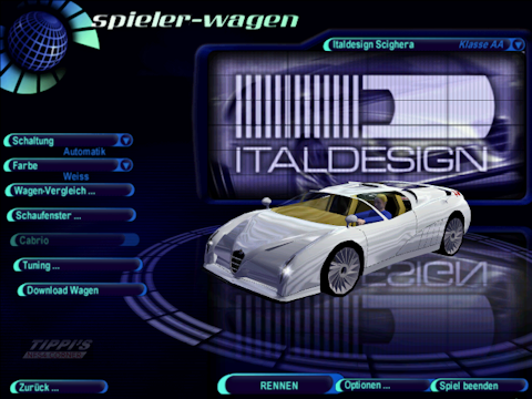 Need For Speed High Stakes Italdesign Scighera