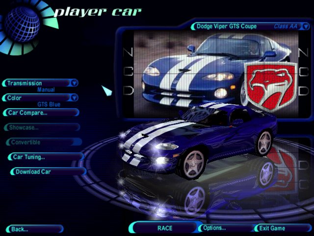 Need For Speed High Stakes Dodge Viper GTS Coupe (1996)