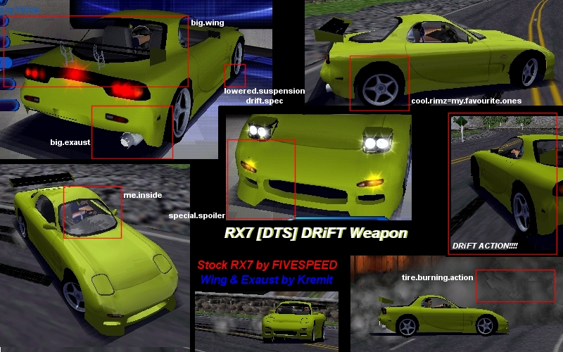 Need For Speed High Stakes Mazda RX7 [DTS] DRiFT Weapon