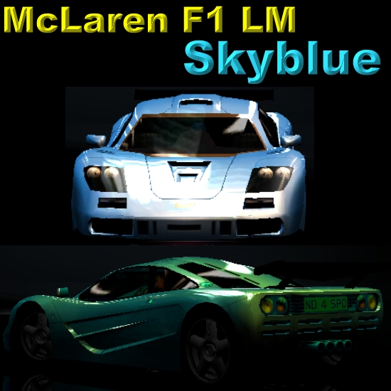 Need For Speed Hot Pursuit 2 McLaren F1 LM Skyblue