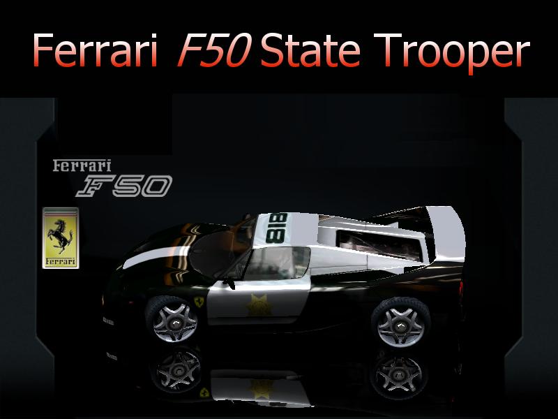 Need For Speed Hot Pursuit 2 Ferrari F50 State Trooper