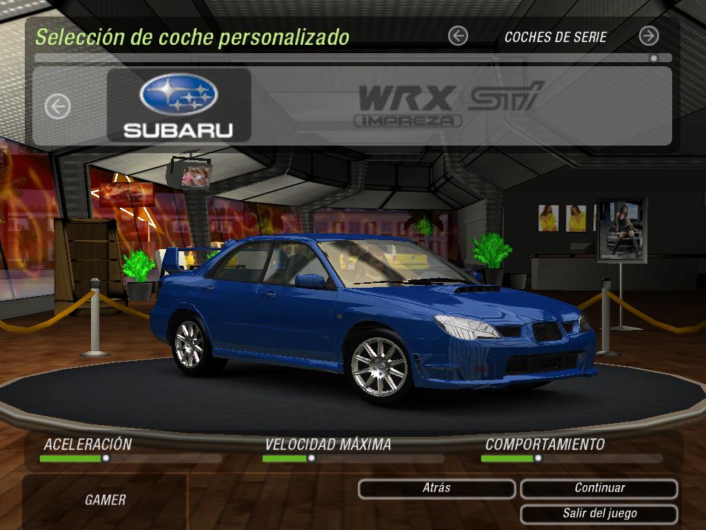 Need For Speed Underground 2 Subaru Impreza WRX