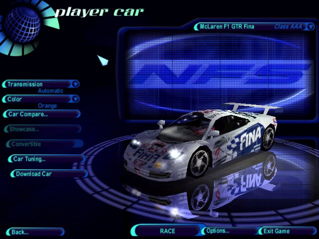 Need For Speed High Stakes McLaren F1 GTR Fina