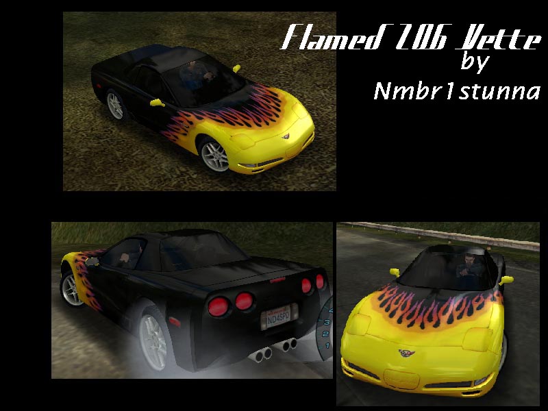 Need For Speed Hot Pursuit 2 Chevrolet Flamed Z06 Vette