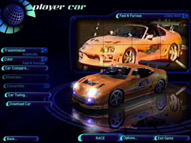 Need For Speed High Stakes Toyota Fast n Furious '94 Supra