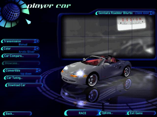 Need For Speed High Stakes Porsche Gemballa Roadster Biturbo