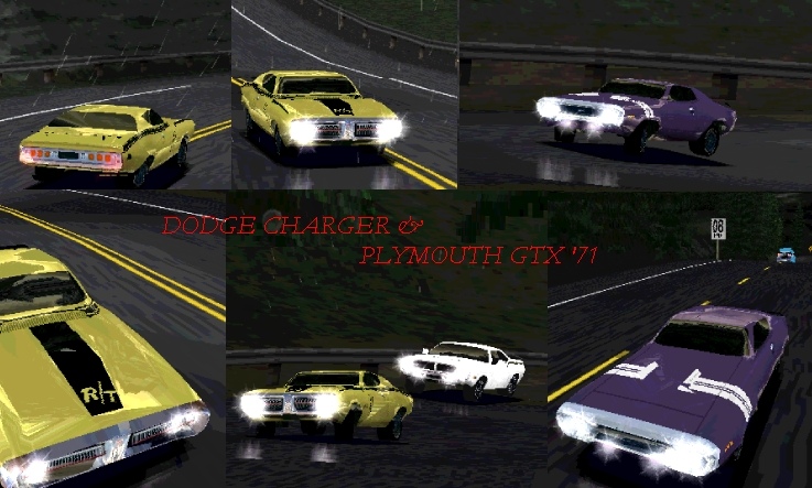 Need For Speed Hot Pursuit Dodge Charger R/T & GTX440  (1971)