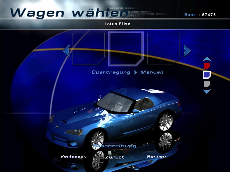 Need For Speed Hot Pursuit 2 Dodge 2003 Viper SRT/10 Hardtop
