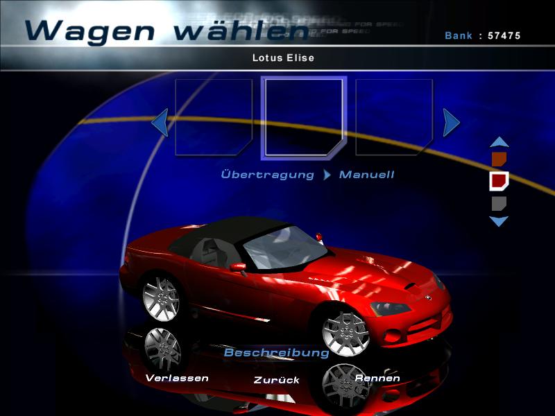 Need For Speed Hot Pursuit 2 Dodge 2003 Viper SRT/10 Softtop