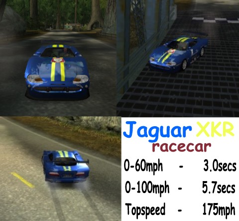 Need For Speed Hot Pursuit 2 Jaguar XKR racecar