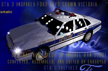 Need For Speed Hot Pursuit Ford Crown Victoria Liberty City Police Department