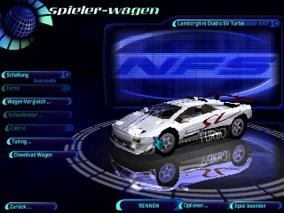 Need For Speed High Stakes Lamborghini Diablo SV Turbo