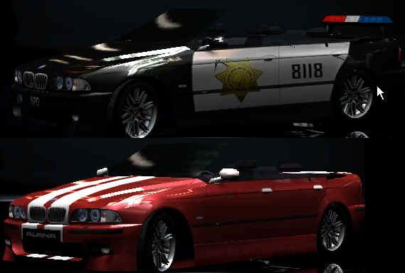 Need For Speed Hot Pursuit 2 BMW M5 covertable
