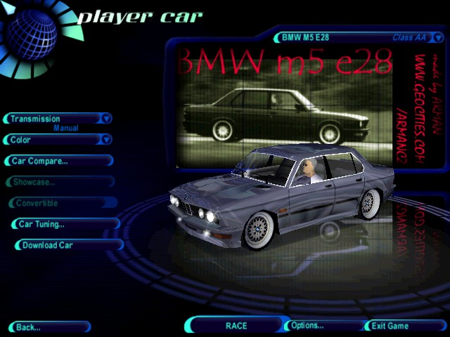 Need For Speed High Stakes BMW M5 E28