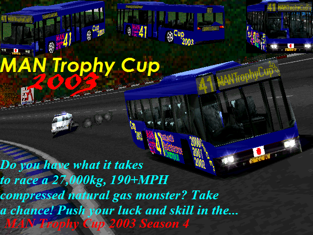 Need For Speed Hot Pursuit MAN Trophy Cup 2003 Race Bus