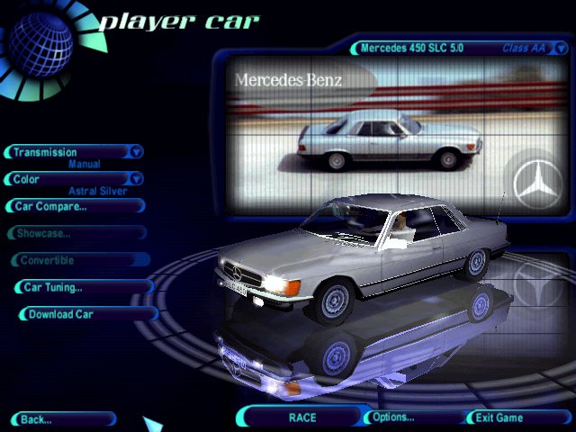 Need For Speed High Stakes Mercedes Benz 450 SLC 5.0