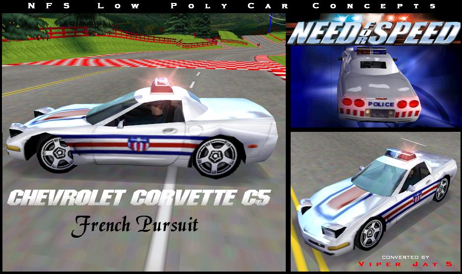 Need For Speed Hot Pursuit Chevrolet Corvette C5 - French Pursuit (NFS 4)