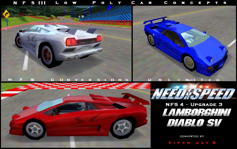Need For Speed Hot Pursuit Lamborghini Diablo SV (NFS 4)
