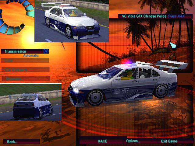 Need For Speed High Stakes Fantasy VC Viola GTX Chinese Police