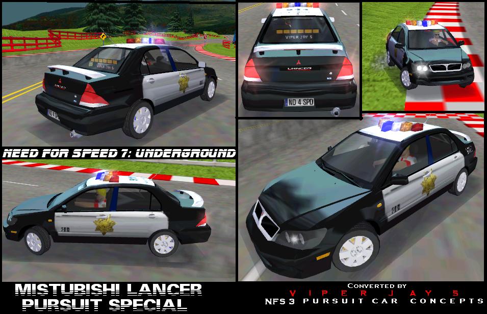 Need For Speed Hot Pursuit Mitsubishi Lancer Pursuit Special (NFS 7)
