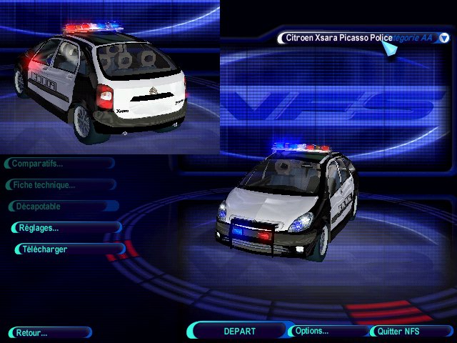 Need For Speed High Stakes Citroen Xsara Picasso Police