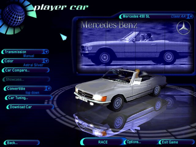 Need For Speed High Stakes Mercedes Benz 450 SL (R107)