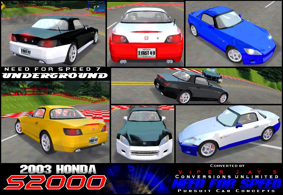 Need For Speed Hot Pursuit Honda S2000 (2003 - NFS 7)