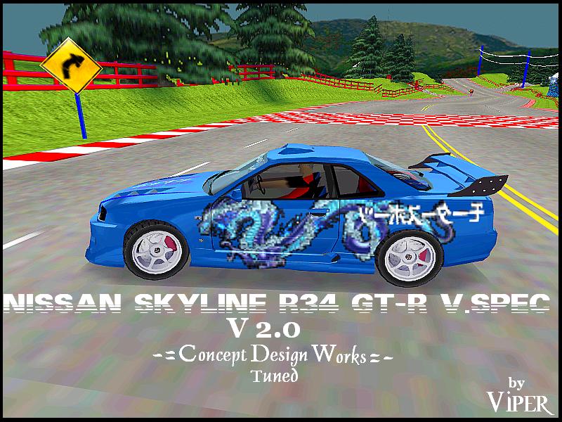 Need For Speed Hot Pursuit Nissan Skyline R34 GT-R V.spec - CDW Tuned V.2
