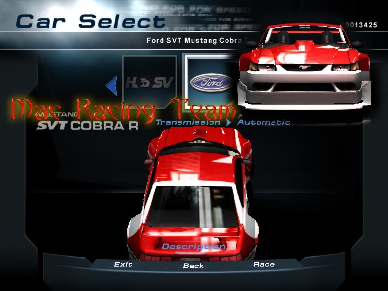Need For Speed Hot Pursuit 2 Ford SVT Cobra Rudeboy