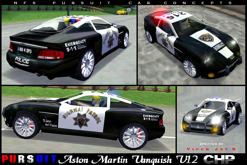 Need For Speed High Stakes Aston Martin Pursuit CHP Vanquish V12