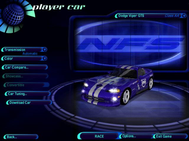 Need For Speed High Stakes Dodge Viper GTS (BETA) (NFS 6)
