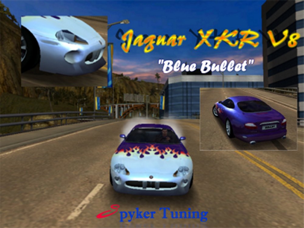 Need For Speed Hot Pursuit 2 Jaguar XKR V8 "Blue Bullet"