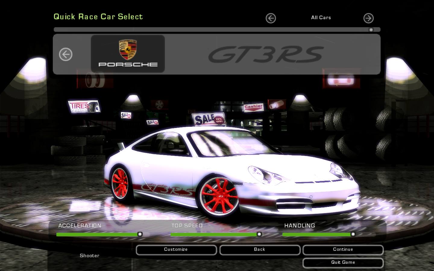 Need For Speed Underground 2 Porsche 911 (996) GT3 R.S.