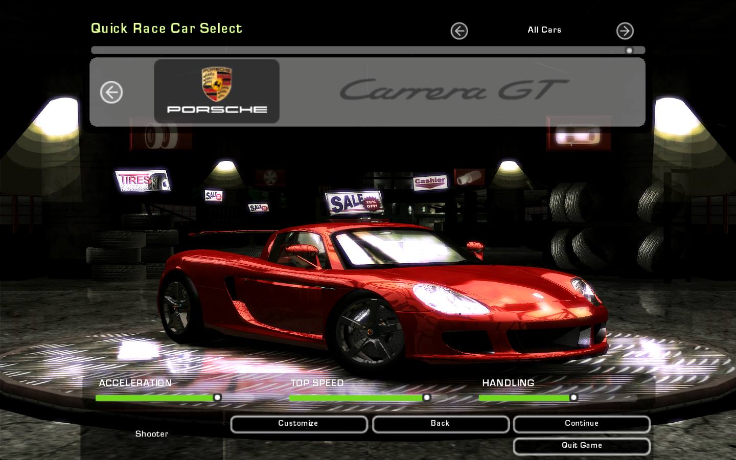 Need For Speed Underground 2 Porsche Carrera GT