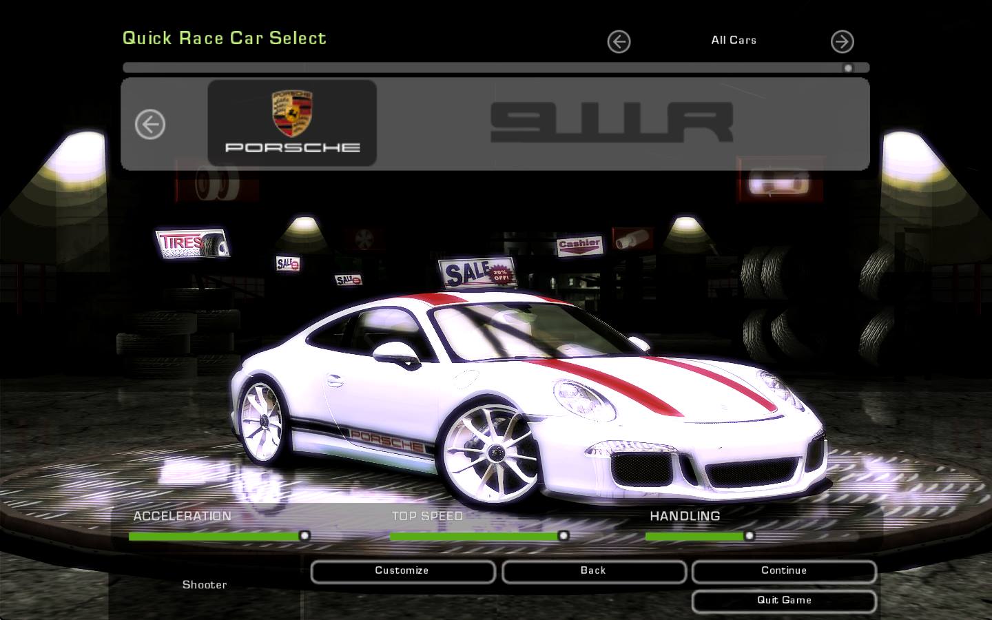 Need For Speed Underground 2 Porsche 911 (991) R