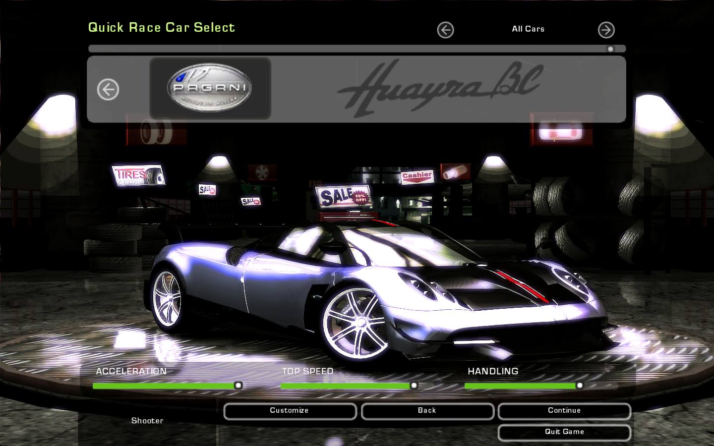 Need For Speed Underground 2 Pagani Huayra BC