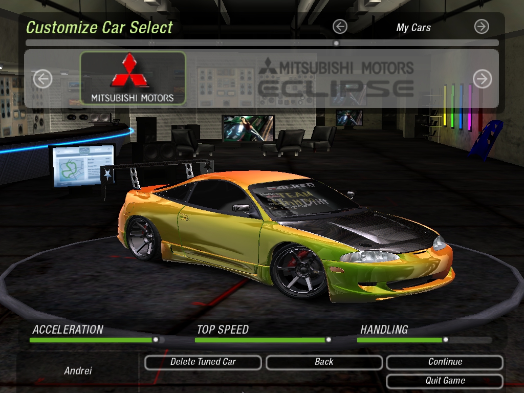 Need For Speed Underground 2 Mitsubishi ECLIPSE GSX 95 DRFT