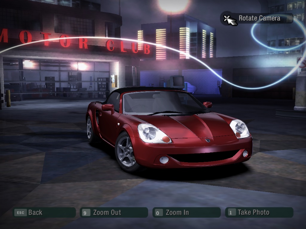 Need For Speed Carbon Toyota MR-S (MR-2 Spyder, JDM)