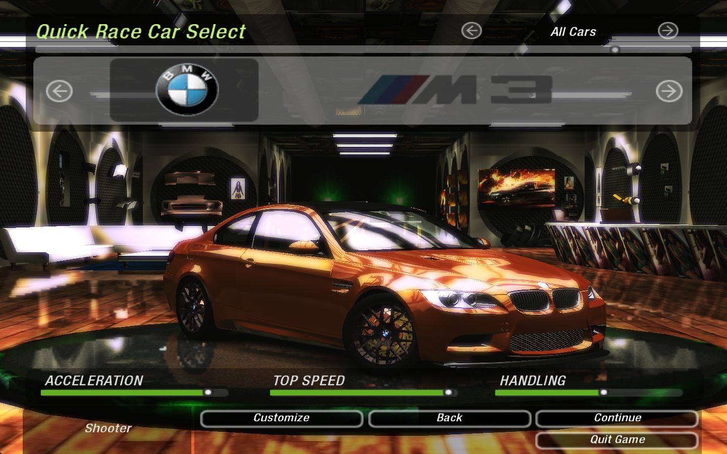 Need For Speed Underground 2 BMW M3 GTS