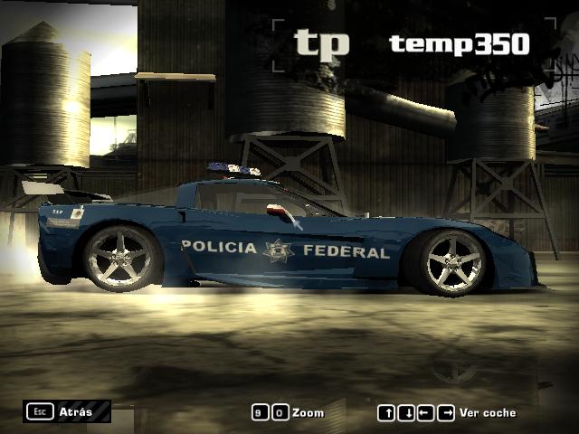 Need For Speed Most Wanted Chevrolet Corvette C6 Policia Federal Mexico