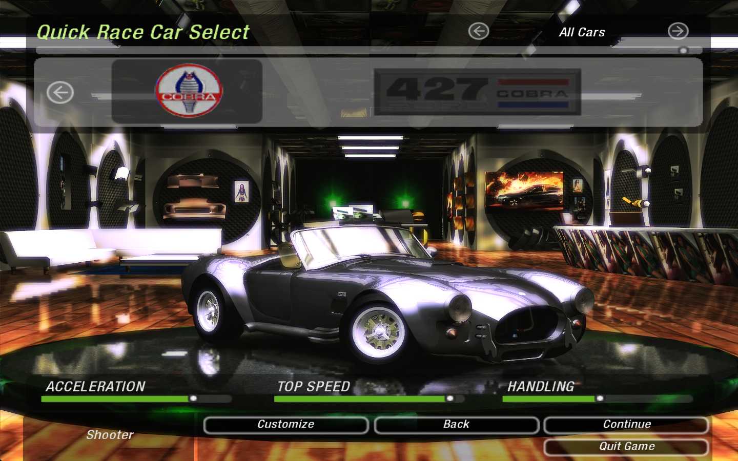 Need For Speed Underground 2 AC Shelby Cobra
