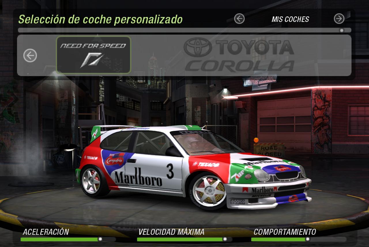 Need For Speed Underground 2 Toyota Corolla WRC