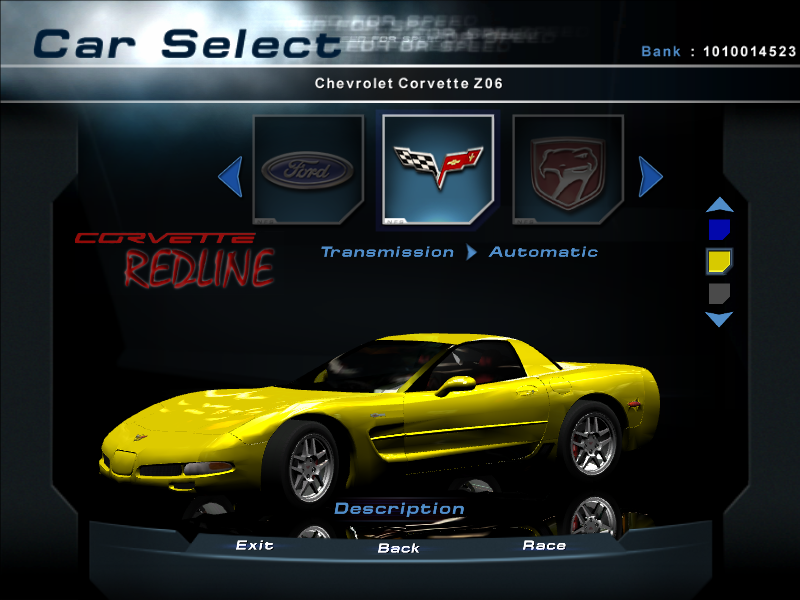 Need For Speed Hot Pursuit 2 Chevrolet Corvette Z06