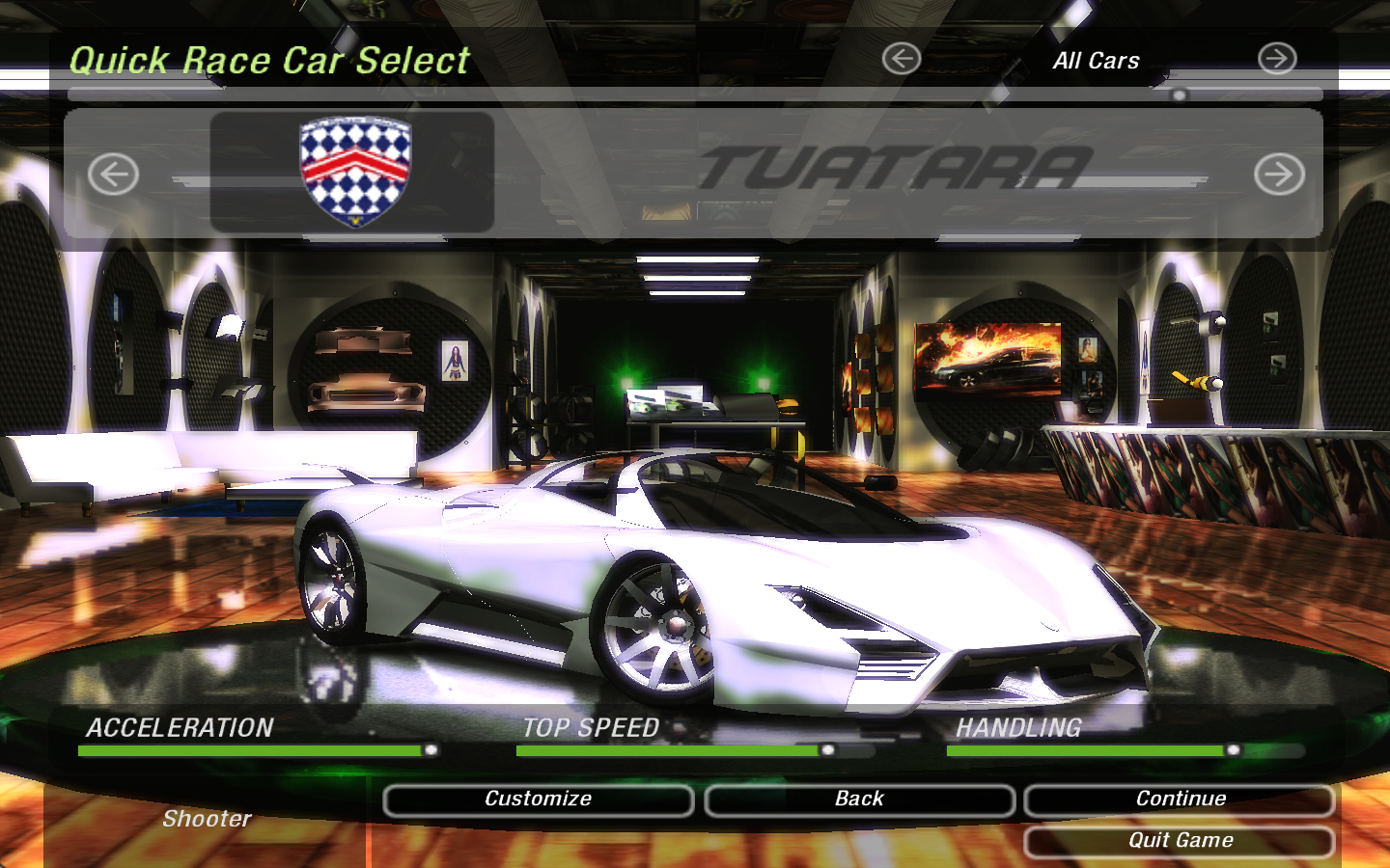 Need For Speed Underground 2 Shelby SuperCars Tuatara