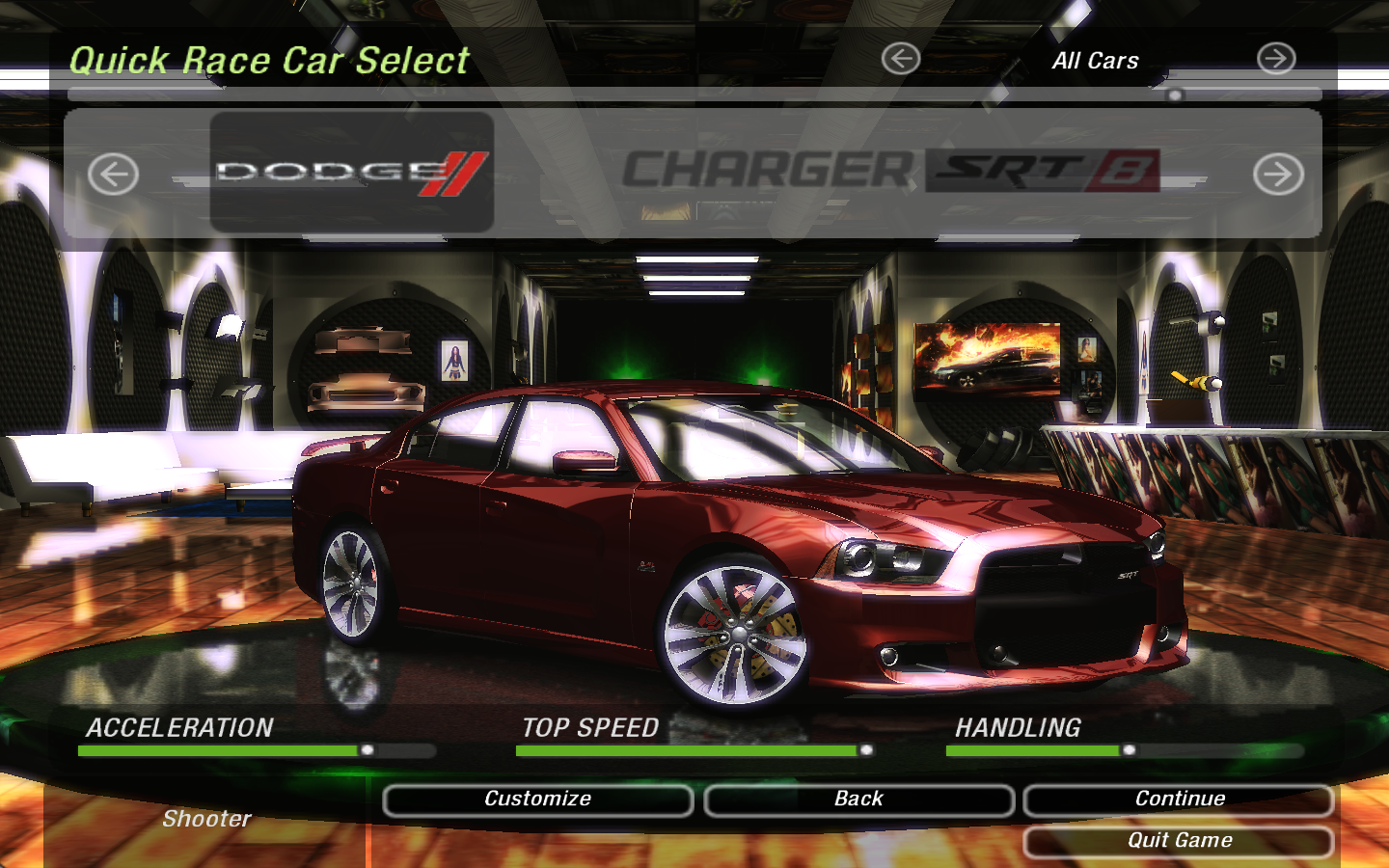 Need For Speed Underground 2 Dodge Charger SRT8
