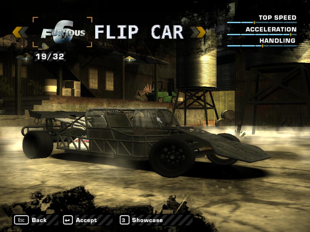 Need For Speed Most Wanted Fantasy FNF6 Flip Car